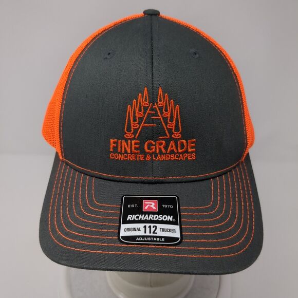 Fine Grade Concrete & Landscapes Trucker Hat Multi One Size Mesh Back - Picture 2 of 9